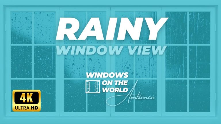 Enhancing Ambient Marketing with a Rainy Window View